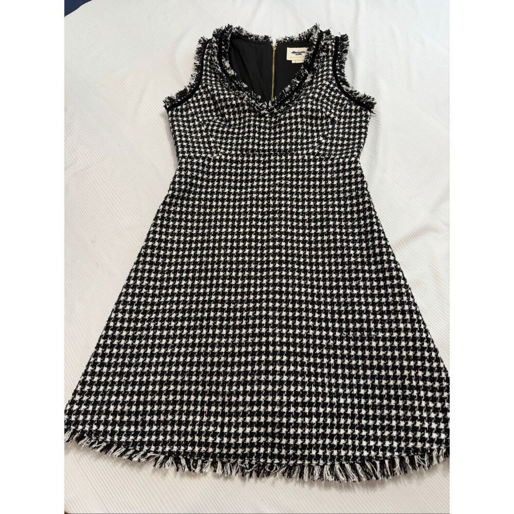 KATE SPADE New York Black Sparkle Tweed Dress Holiday Sz 4 Dashing Beauty
